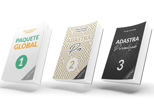¿Qué paquete de publicación es ideal para ti? Paquete Global, Adastra Pro o Personalizado.
