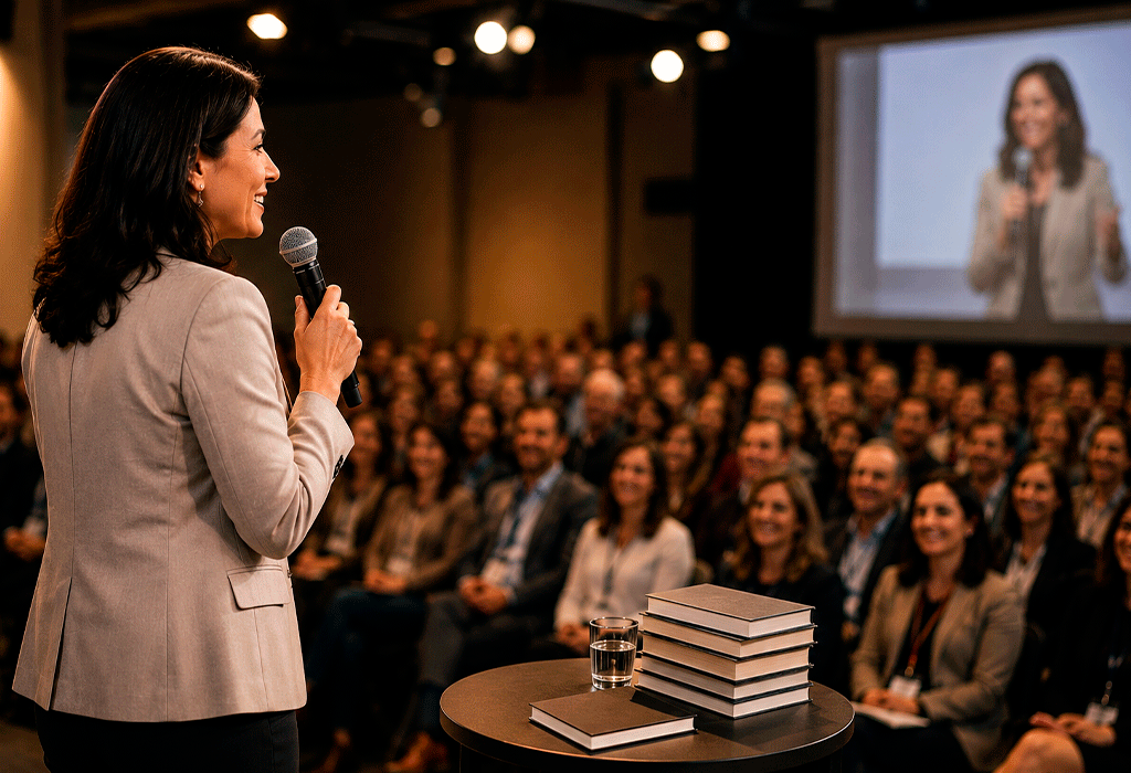 Del miedo al escenario: cómo usar tu libro como trampolín para hablar en público